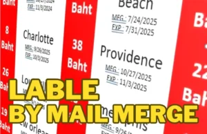 Lable by Mail Merge